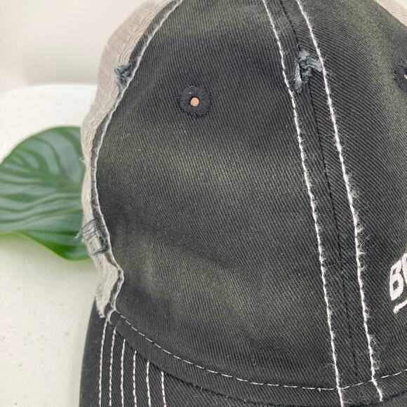 Sportsman Beecher Trucking Black Gray Adjustable Baseball Trucker Dad Hat Cap - Picture 10 of 10